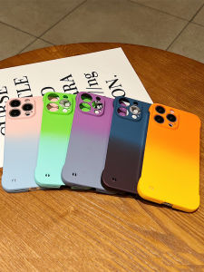 High-End Gradient Frameless Hardshell Vivo Phone Case: Women's Style Heat Dissipation Anti-Fall Creative Design Mobile Accessory