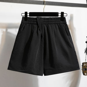AIYITI | Big Size Loose Slimming A-line Ice Silk Shorts