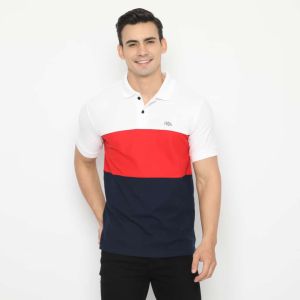 Poloshirt kaos kerah combinasi pria termurah
