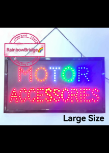 MOTOR ACCESSORIES - RAINBOW BRIDGE LED SIGNAGE (New-Small-Large) #SIZE: W48cm & W60cm BIG