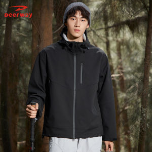 เสื้อแจ็คเก็ตกันลมกันน้ำระดับ 4A สำหรับผู้ชายและผู้หญิง สำหรับการเดินป่ากลางแจ้ง ฤดูใบไม้ร่วง 2025 ทรงหลวม แขนยาว ปกขนสัตว์ ซิป