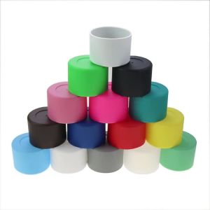 JCD 6.5cm Water Cup Silicone Base Anti Slip Bottle Bottom Sleeve Heat Insulation Coaster Protective Cover Accessories