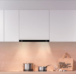 Máy hút mùi âm tủ Kaff KF TL60H inox cao cấp thiết kế nhỏ gọn tối ưu không gian bếp khử mùi hiệu quả