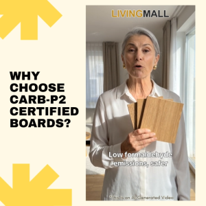 Living Mall Poyee Series CARB-P2 Certified Board 1-Door 2-Door Utility Cabinet Equipment Storage