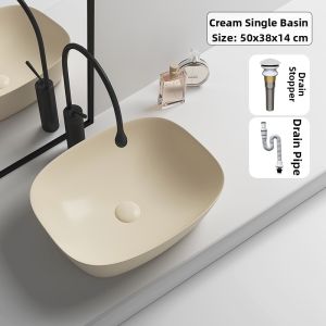 Elliptical Matte Black Space-saving Washbasin 70cm