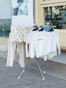 Foldable Clothes Rack Stand Octopus Clothes Drying Rack Foldable Drying Clothes Rack Portable Drying Rack with 4/16 Drying Rods Metal Adjustable Clothing Dryer Rack Space Saving