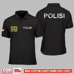 kaos polo polisi turn back crime terbaru - poloshirt polisi turn back crime