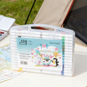 Vandy Acrylic Markers Childrens Art Supplies Waterproof Stainproof Paintbrush Set for Students And Kindergarten 48 36 24 80 Colors