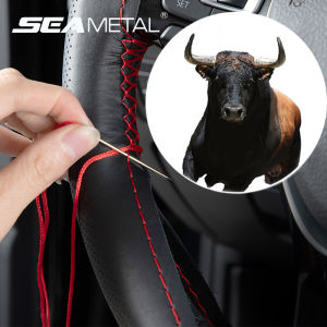 Genuine Leather Steering Wheel Cover For Car Products Braiding Steering Wheel Protector Cover For Bmw E46 Golf 4 5 Accessories