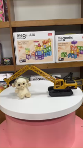 678 - 9011E Đồ chơi mô hình cần cẩu quán tính chạy đà (KT 29.5x11x14cm)