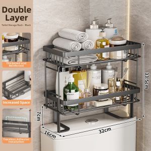 No Drill Above Toilet Storage Rack