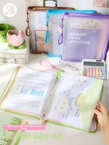 HAISHIDAI | Transparent Easy-Access Aesthetic Portable File Bag