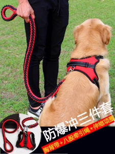 Retractable Leash Dog Harness for Small Medium Large Dogs Golden Retriever Labrador Puppy Pet Supplies Comfortable Harness