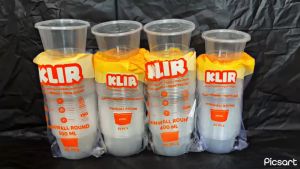 THINWALL BULAT/MANGKOK PLASTIK ISI 25 SET UKURAN 300ML 400ML 500ML MEREK KLIR