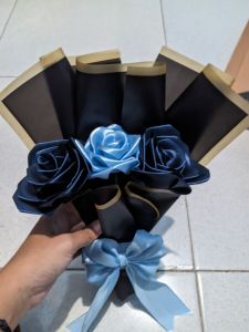 BOUQUET BUNGA PITA SATIN (1tangkai 3tangkai 7tangkai 15tangkai) PO 9 HARI. Minimal baca diskripsi