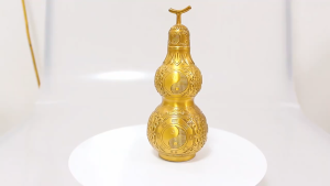 Hồ lô Bát Quái ĐỒNG chiều tàihoá tiểu nhântrấn an [cao 13.5cm 18cm22cm] kèm bột ngũ vịhướng dẫn an vị