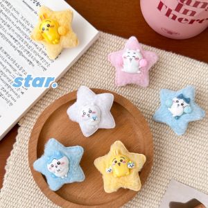 New Cute Cartoon Plush Hairpin - Hachiware Usagi - Side Hairpin for Side Parting - Hair Decoration for Schoolgirls Style