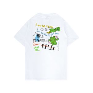 Otsky Kaos Pria Froggie White X YT6007WL Pendek Katun