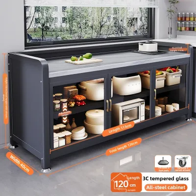 JUMEISHI | Marble Material Multipurpose Kitchen Island Cabinet