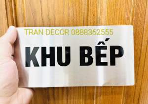 Biển chỉ dẫn khu bếp khu kho loại cao cấp bằng inox 304