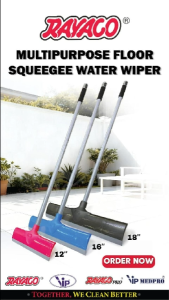 RAYACO Floor Squeegee Water Wiper | Bathroom Floor Wiper | Penyapu Wiper | Penyapu Tarik Air | Pengelap Lantai