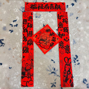 Creative New Year Snake Year Lantern Brothers Couplets Decorations 2025 Spring Festival Snake Spirit Lucky Character Door Stickers