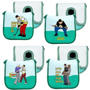 Premium Putt Cover for DF3 Golf Club Protector Putter Headcover with Happy Gilomre Pattern Funny Golf Accessories for Dad