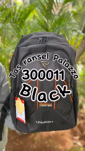 Tas Ransel Palazzo 300011 Black Orange Laptop Backpack Tas Punggung laptop tas travel tas pria tas wanita tas sekolah tas kantor