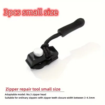 3-6pcs Universal zipper Quick Repair slider - easy to install seamless replacement zipper head for jackets luggage and more