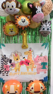 Safari Jungle Birthday Decorations Balloon Garland Arch Kit Animal Theme Party Supplies for Boys