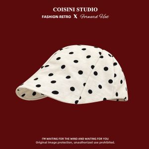 Vintage Dots Face-slimming Beret
