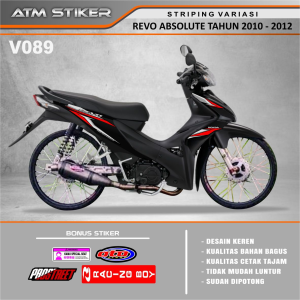 Stiker Striping Variasi Honda Absolute Revo 2010-2012
