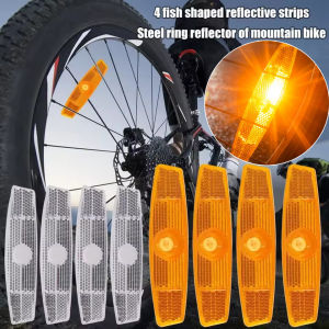 4 cái xe đạp nói phản xạ MTB xe đạp đường trường cảnh báo nói đèn kính hậu an toàn bánh xe đạp đèn vành xe Phụ kiện đi xe đạp