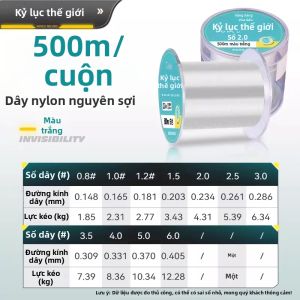 HAILONGWANG | Dây Câu Cá Chống Mòn Bền Bỉ Không Rối