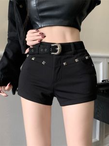 ฤดูร้อน Hot เด็กผู้หญิง สีดำ Mini กางเกงขาสั้น ผู้หญิง สไตล์ใหม่ Y2k Retro เซ็กซี่ต่ํา เอว เดนิม Super Short อินเทรนด์ กางเกงยีนส์ สําหรับสุภาพสตรี