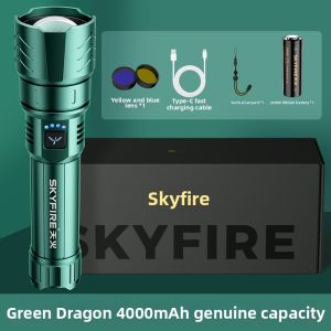 SKY FIRE | Ultra Bright Rechargeable Multipurpose Handheld Flashlight