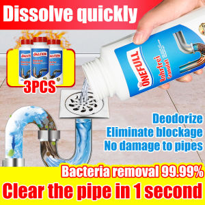【Original Germany】Sink Toilet Clogged Remover 600G Sink Remover Strong Dredge For Floor drains sinks toilets bathtubs ect Sterilizes 99.99% Dissolve 300 stains Sink Drainage Clogged Remover Pipe Dredging Agent Toilet Bowl Clog Remover