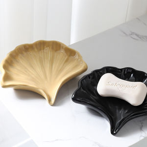 Creative Ceramic Soap Dish Draining Home Bathroom High End Soap Plate New Style Laundry Soap Tray Luxury Soap Box Holder