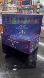 Khăn giấy dưỡng ẩm MyLan mềm mịn kết cấu 3 lớp phù hợp với mọi loại da - 120 tờ/gói 10 gói/hộp
