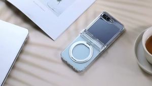 360°Rotating Magnetic Holder Phone Case for Samsung Galaxy Z Fold 8 Ultra 7 6 5 4 3 Transparent Shockproof Wireless Charge Cover