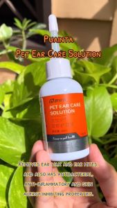 [Pengiriman cepat]PUAINTA EAR DROPS 60ml  Obat Tetes Telinga Kucing Anti Earmites Conge Gatal dan Infeksi  Obat Pembersih