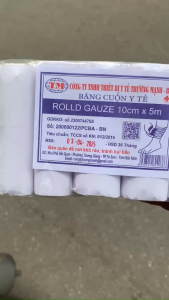 Băng Gạc Cuộn Y Tế - Dài 5m Rộng 10cm – Gọn Nhẹ Tiện Lợi