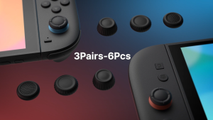 JSAUX Thumb Grips for Nintendo Switch 2 JoyCon Controller Joystick Cover Caps Ergonomic Design Enhanced Gaming Grip GP0404