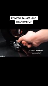 Kompor Tanam Niko 2 Tungku TItanium Flip + TImer - Kompor Tanam Stainless Steel - Garansi 12 Bulan