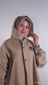 Setelan Jas Mantel Hujan Atasan Bawah Celana Cewek Cewe Perempuan Wanita Dewasa Tebal dan Anti Lucu Premium