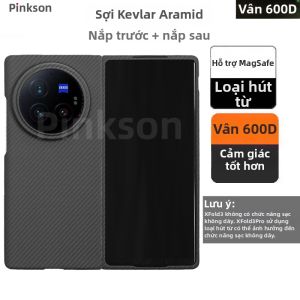 pinkson | Vỏ Bảo Vệ Mỏng Toàn Diện Phong Cách Doanh Nhân với Sợi Carbon Aramid Kevlar Chống Rơi cho XFold3 Pro