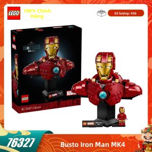 Bộ Lắp Ráp Khối Xây Dựng Siêu Anh Hùng LEGO 76327 Iron Man MK4 Dành Cho Bé Trai Và Bé Gái Quà Tặng Sinh Nhật Hoặc Giáng Sinh Lý Tưởng