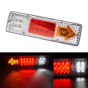 2Pcs 12V/24V Car Trailer Trucks Tail Lights Car LED Rear Tail Light Running Turn Signal Rear Lamps Lorry Bus Taillight Parts