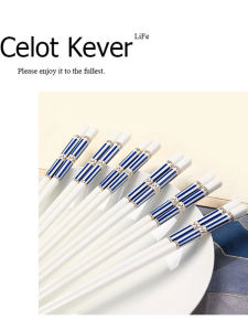 Slip Resistant Heat-resistant Bone China Chopsticks