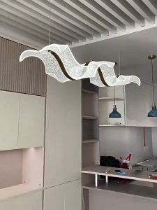 Pendant Light Nordic Creative Luxury LED Ribbon Pendant Lamp For Living Room Dining Table Decoration